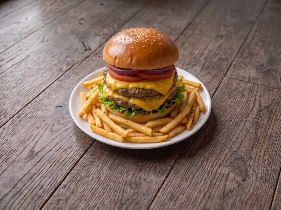 Double cheeseburger